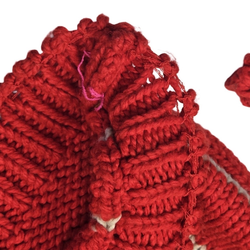 One Step Up Vintage 60s Red Striped Knit Sweater Member of 1965 Graphic MD - Picture 8 of 10